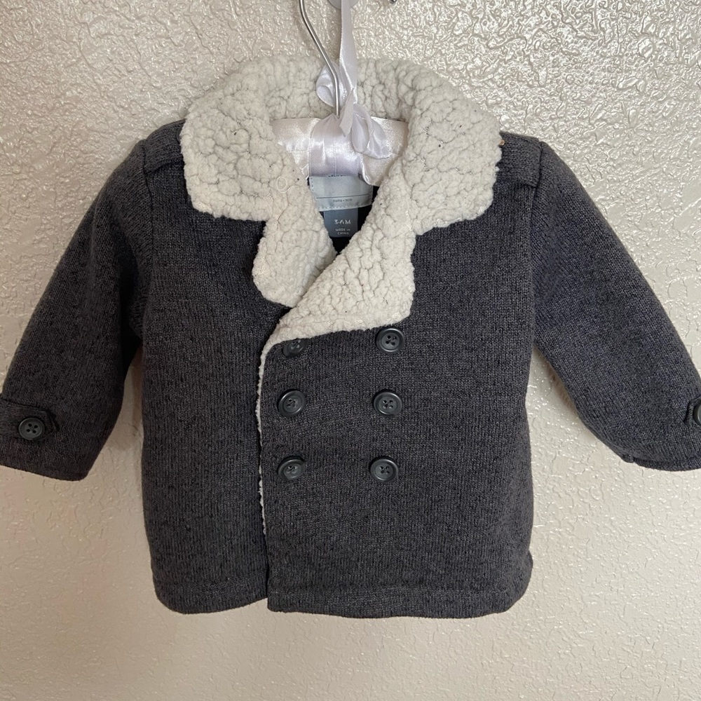 Sherpa inner lining baby pea coat